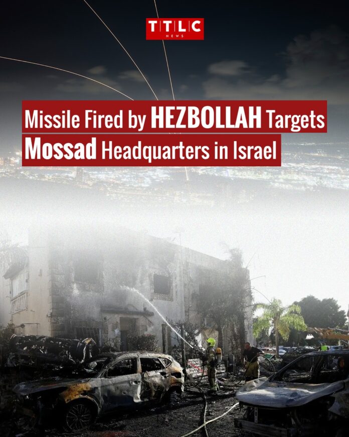 Missile Fired by Hezbollah Targets Mossad Headquarters in Israel