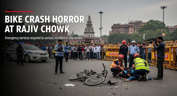 35 Year Old Biker Dies in Gurgaon Rajiv Chowk Accident