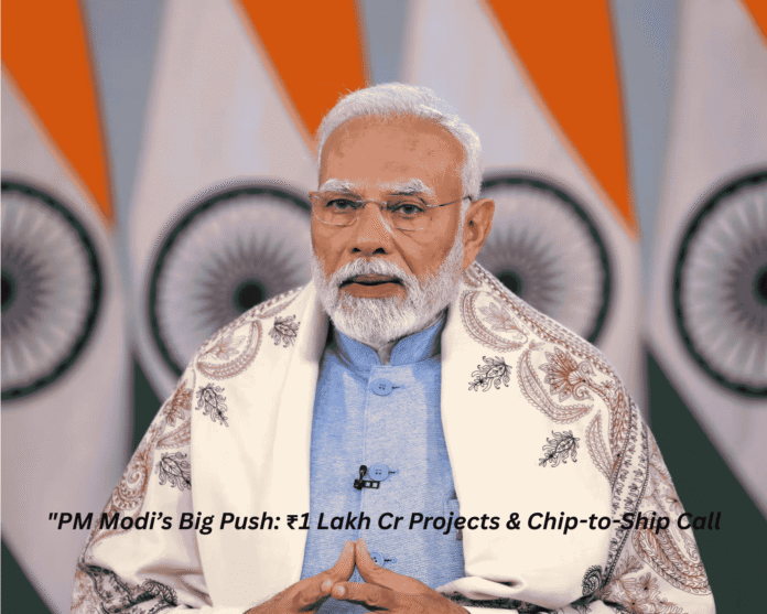 PM Modi’s Big Push ₹1 Lakh Cr Projects & Chip-to-Ship Call (2) PM Modi addresses Bhavnagar crowd, launches ₹1 lakh crore projects